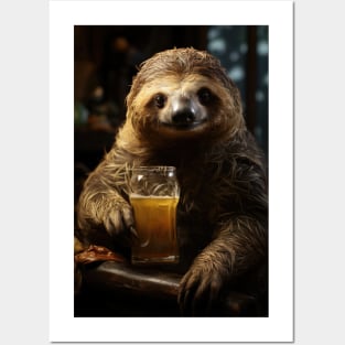 Sloth Pub and Ale Posters and Art